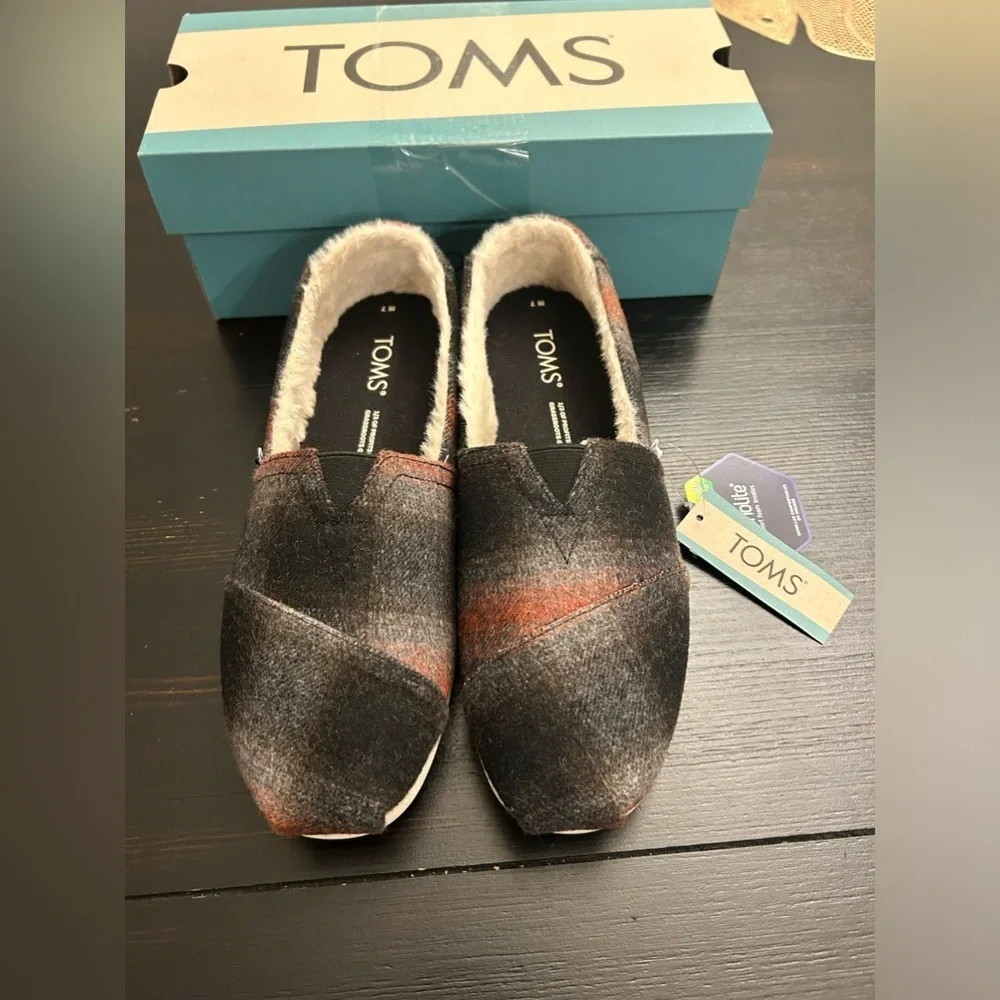 TOMS Men's Alpargata Recycled Cotton Canvas” Loafer Flat Size 7